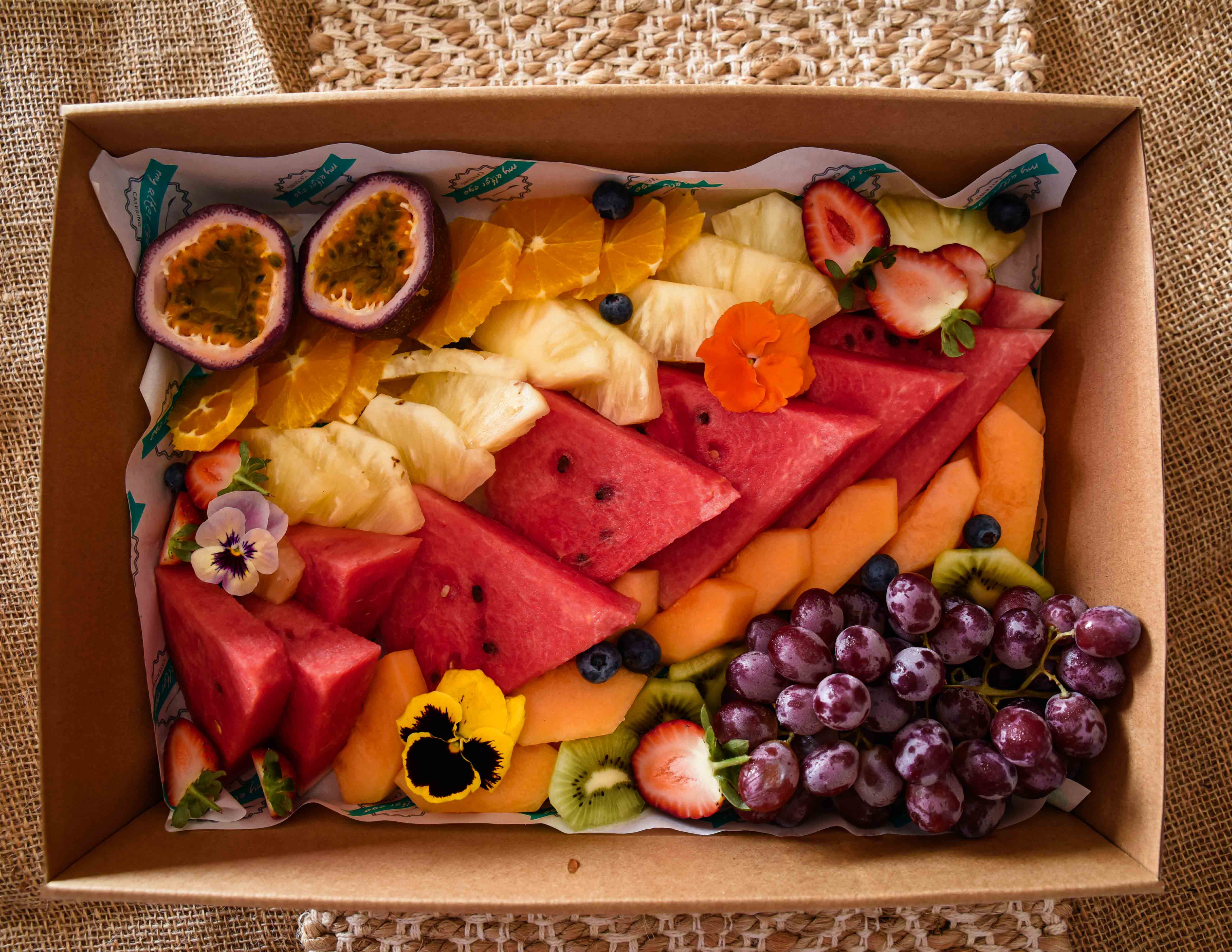 seasonal fresh fruit platter