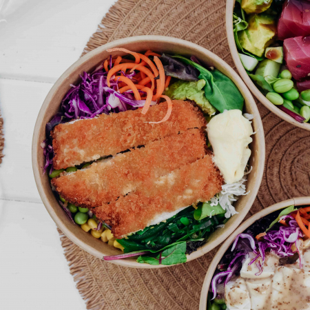 Poke Bowl - Teriyaki Crumbed Chicken